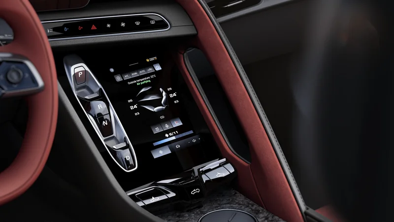 MG Cyberster - konsola centralna